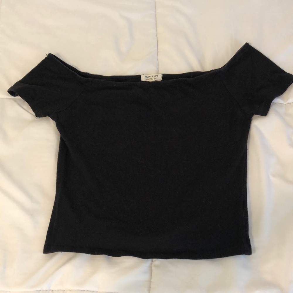 Black Off The Shoulder Tilly’s Top